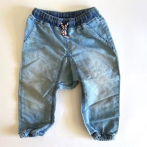 H&M Denim Chambray Pants 12-18M